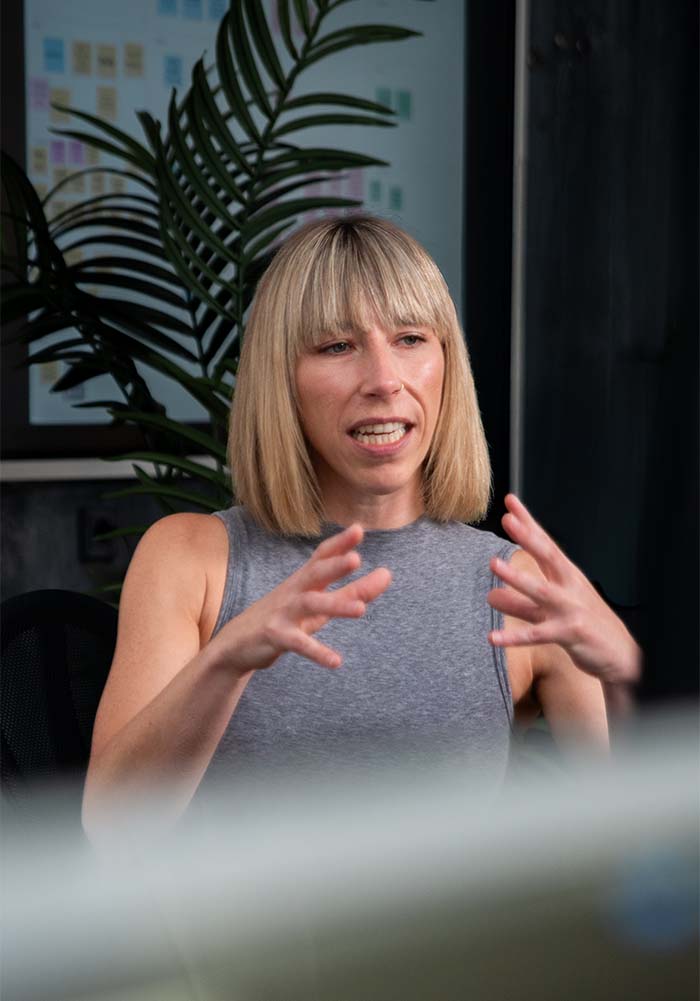 Jasmin Lang, Creative Director und Geschäftsführerin der Agentur Herzblut & Bock.